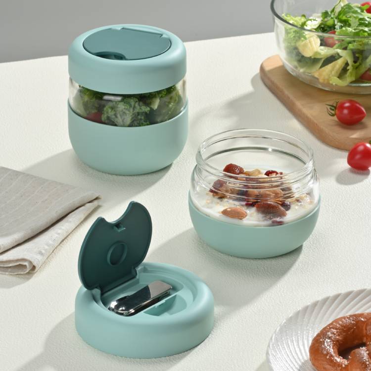 Microwave & Dishwasher Safe, Airtight Meal Prep & Food Storage Jar for Lunch
