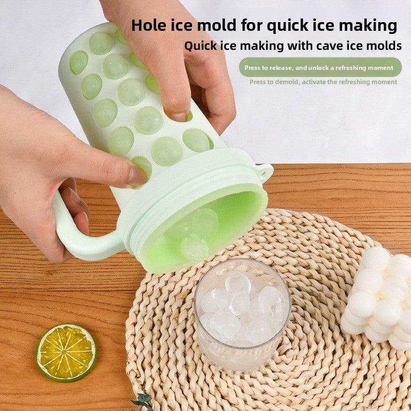 Bubble Ice Ball Maker Tumbler with Straw &amp; Carabiner (MOQ 10 Sets)