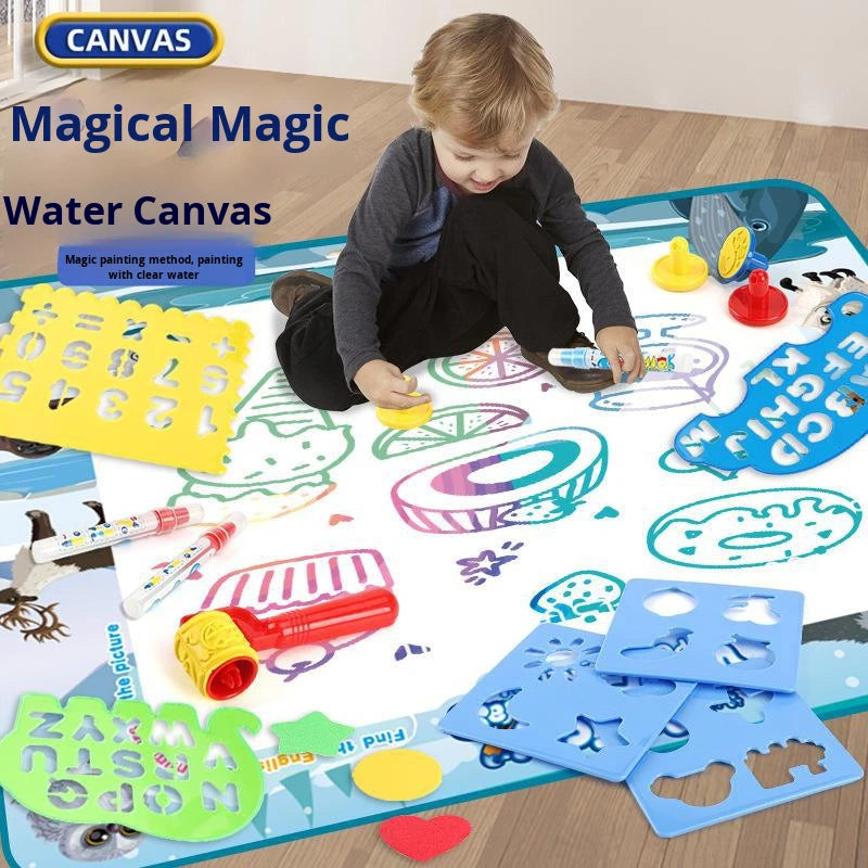 Mess Free Magic Water Drawing Board, Reusable Painting & Writing Mat, Educational Learning Toy, Gift for Toddlers Boys Girls