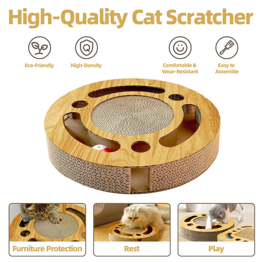 Cat Toy 3in 1 Kitten Puzzles Toys for Bored Indoor Cats
