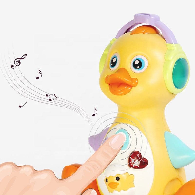 Musical Flapping Yellow Duck, Crawling Tummy Time (MOQ 10 Sets)
