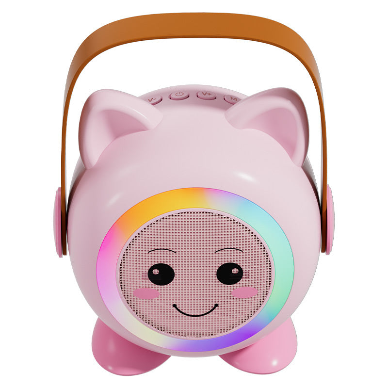 Kids Mini Karaoke Machine with 2 Wireless Mics, Bluetooth 5.3 Speaker with Rainbow Lights &amp; Magic Voice Effects, Gift for Girls &amp; Boys Ages 3-12(10 Pack)