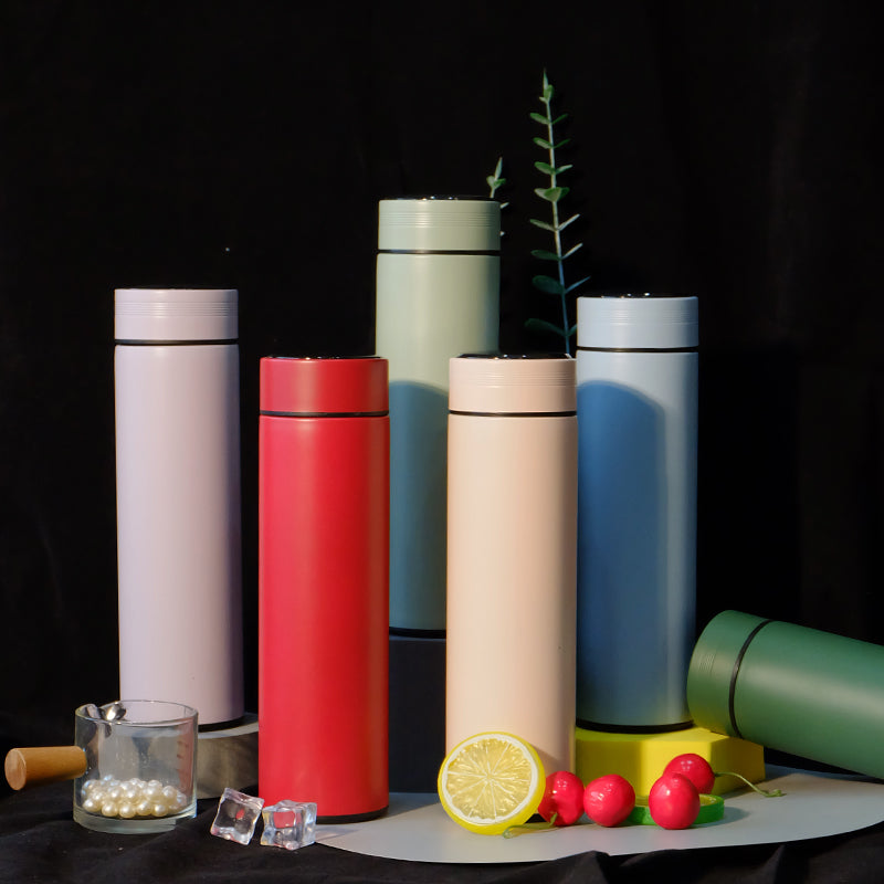 Steel Vacuum Flask,Travel Mug with Smart LCD Touch Screen, Keep Hot Or Cold