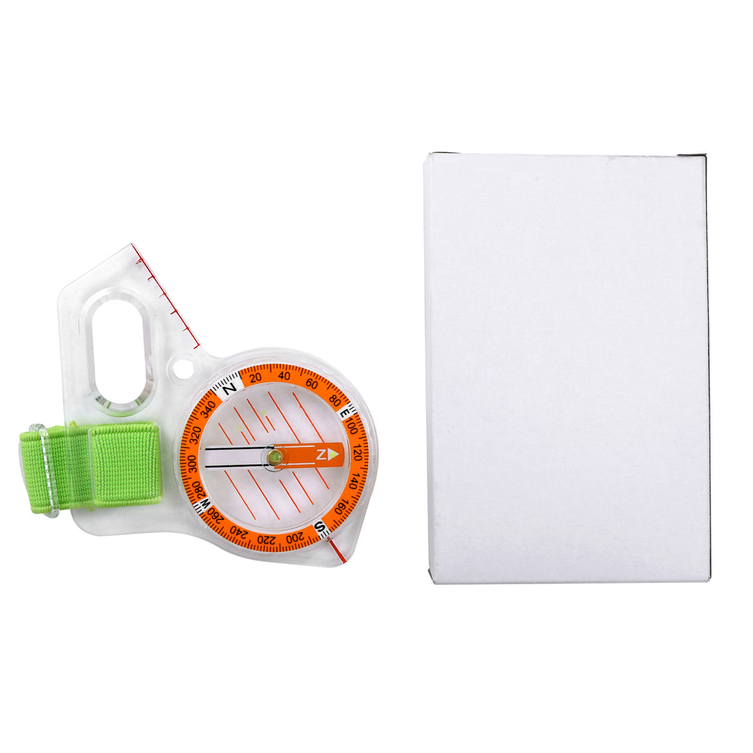 VIGOR Thumb Compass for Map Reading – Multifunction Navigation Compass with Ruler for Backpacking, Camping, Hiking & Orienteering Survival Gear (MOQ 10 Sets)