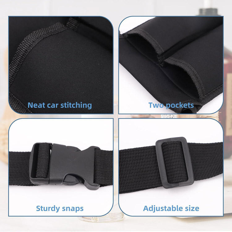 Adjustable Waterproof Polyester Massage Bottle Holster Oil Belt Bag