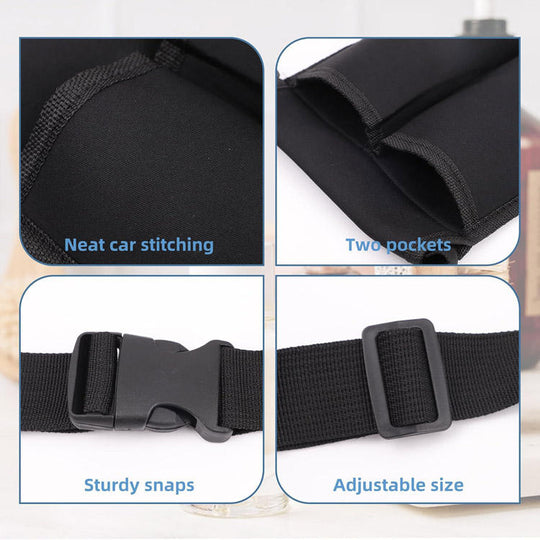 Adjustable Waterproof Polyester Massage Bottle Holster Oil Belt Bag