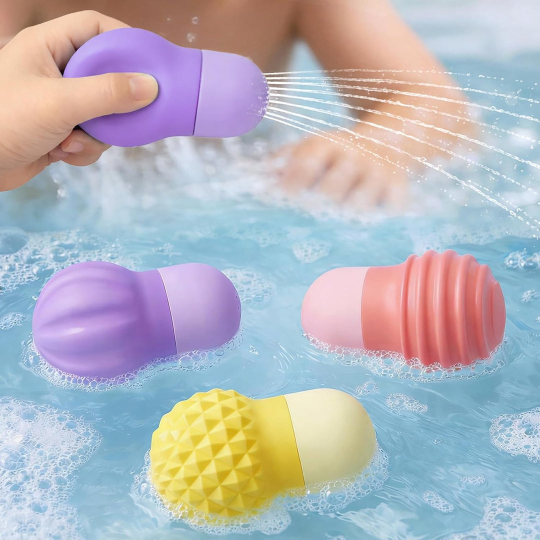 Toddler Sensory Bath Toys – Soft Silicone Water Squeezing Toys for Ages 1-3