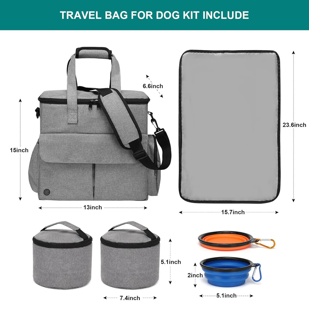 Outdoor Dog Travel Backpack with Food Container – Multifunctional Pet Carrier & Storage Gear for Hiking, Camping & Everyday Adventures