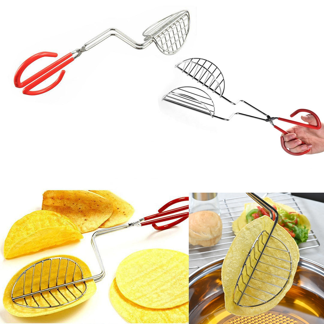 Stainless Steel Taco Maker Tongs (MOQ 10 Sets)