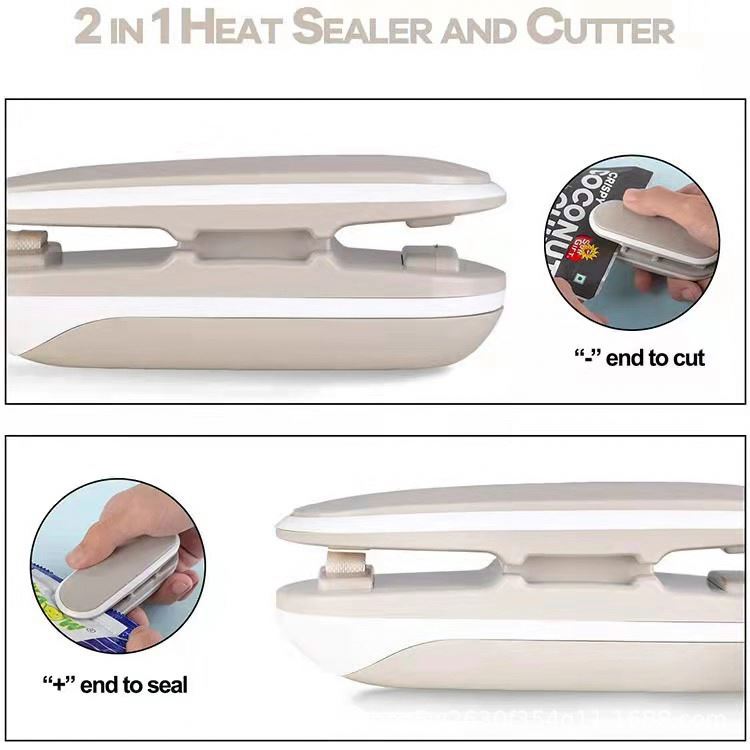 Heat Seal & Cutter with Lanyard, Portable Handheld Chip Bag (MOQ 10 Pcs)