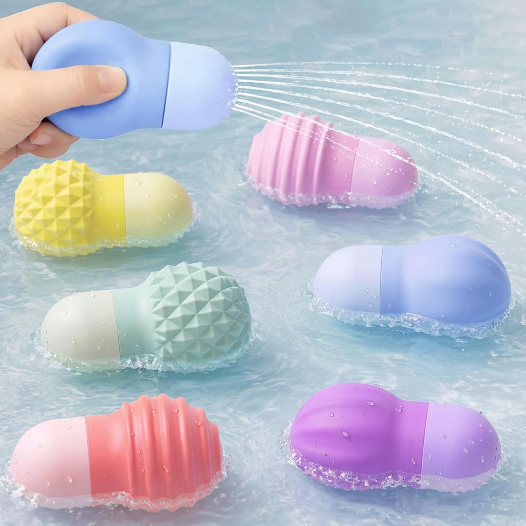 Toddler Sensory Bath Toys – Soft Silicone Water Squeezing Toys for Ages 1-3