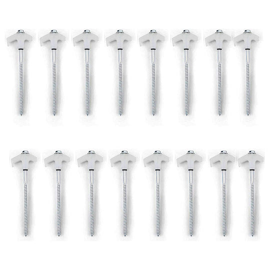 Ground Anchors Screw in, Metal Threaded Tent Spikes, Camping Pegs for Canopies & Gardening Inflatable Decor (MOQ 10 Sets)