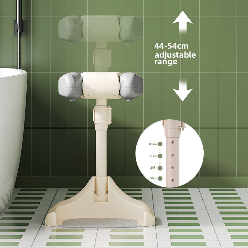 Baby Bath Stand with Adjustable 5 Levels Foldable Infant Bath Seat