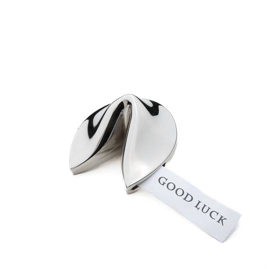 Metal Fortune Cookie Box With Message Slip Inside for Gifts and Home Decor (MOQ 10 Sets)