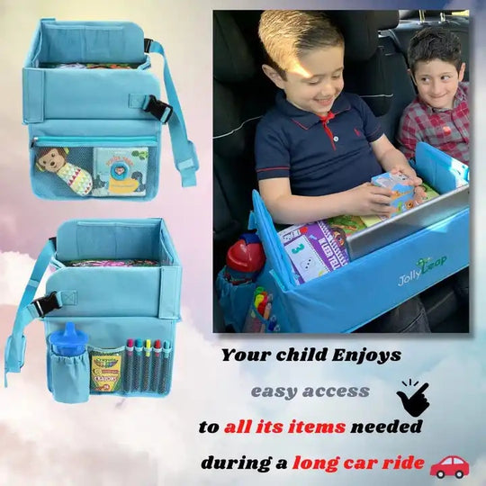 Car Seat Organizer Kids Travel Tray for Kids Toddlers Activities