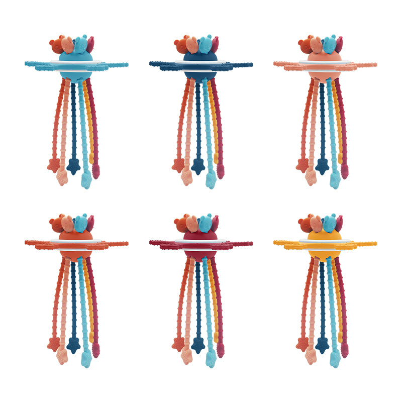 Montessori Pull String Sensory Toy for 6-12-18 Months Babies Teething Toys