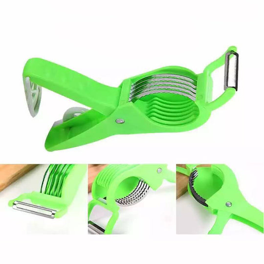 Quick 2-in-1 Banana & Cucumber Slicer Easy Fruit & Salad Prep Tool (MOQ 10 Sets)