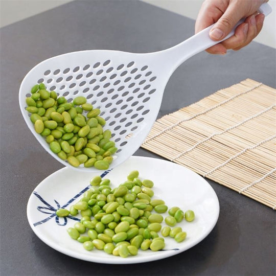 Food Strainer Scoop Colanders Slotted Pasta Spoon