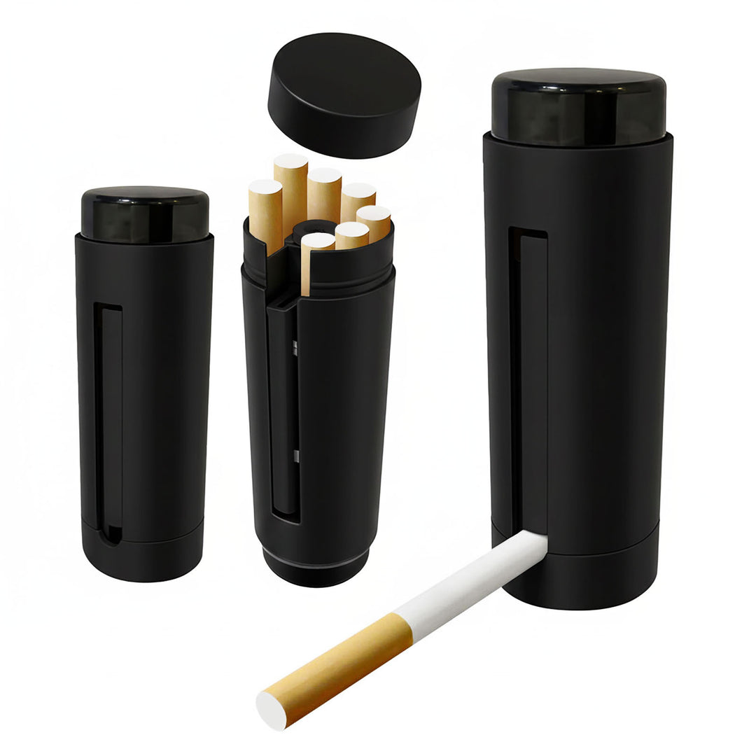One-Press Pop-Up Cigarette Dispenser Case, 7-Cigarette Portable Storage Box (MOQ 10 Sets)