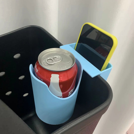 Beach Tote Organizer 2-in-1 — Cup, Water Bottle & Phone Holder Accessory for Sand-Free Storage (MOQ 10 Sets)