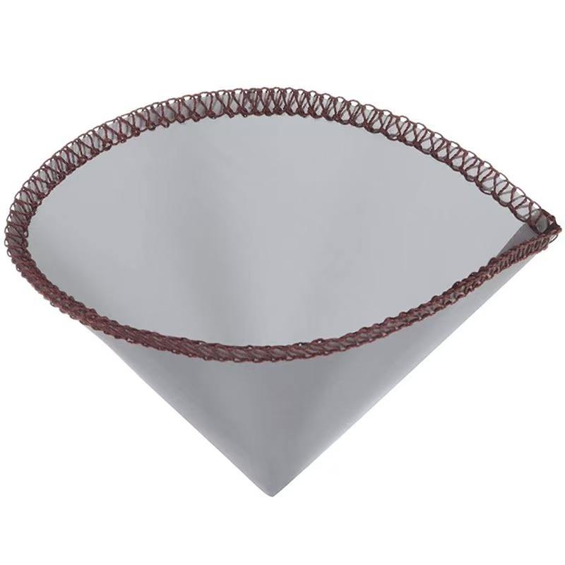 Portable Reusable Stainless Steel Pour Over Coffee Filter Cone Dripper