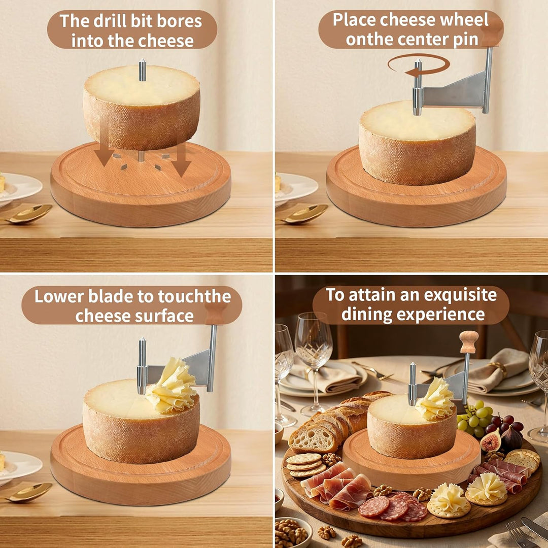 Multifunctional Rust-Proof Shredder Girolle with Handle for Cheese Wheels and Chocolate (MOQ 10 Sets)