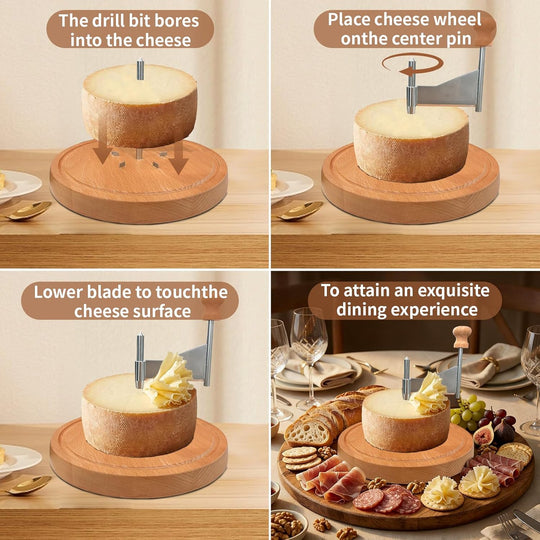 Multifunctional Rust-Proof Shredder Girolle with Handle for Cheese Wheels and Chocolate (MOQ 10 Sets)