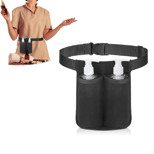Adjustable Waterproof Polyester Massage Bottle Holster Oil Belt Bag