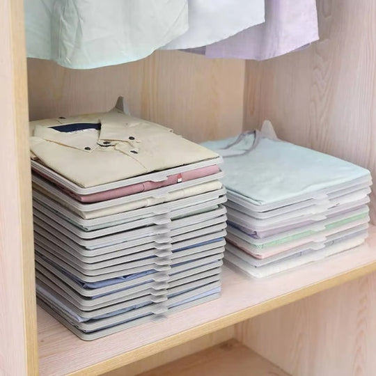 Fold Board Clothes Organization System Shirt Folder