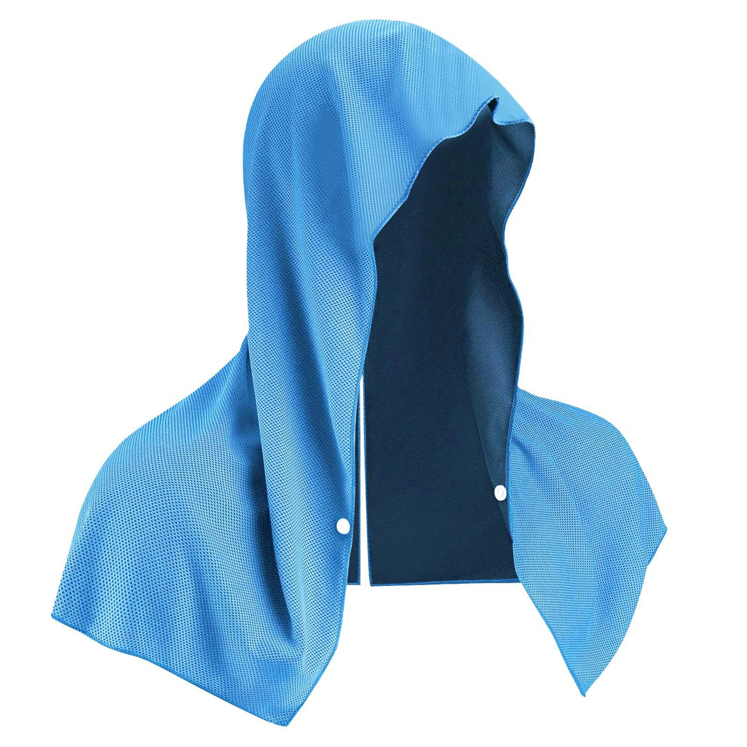 Magic Neck and Face Ice Towel Microfiber Cold Guard Towel Cooling Hoodie Towel for Outdoor (MOQ 10 Sets)