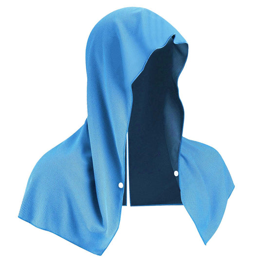 Magic Neck and Face Ice Towel Microfiber Cold Guard Towel Cooling Hoodie Towel for Outdoor (MOQ 10 Sets)
