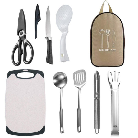 Camping Utensil Set Camping Kitchen Set Cookware  11 Pcs Accessories with Case