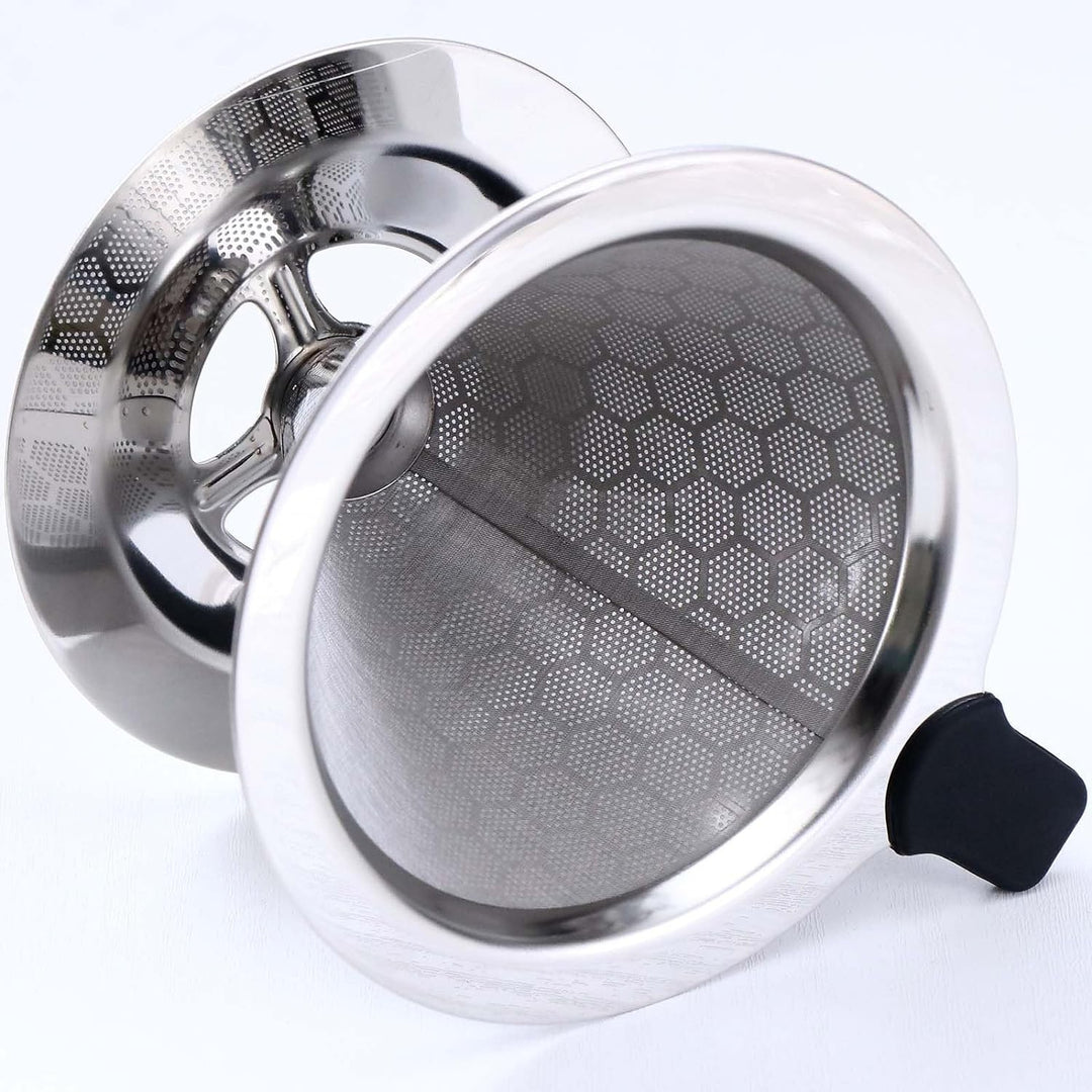 Premium Honey Comd Stainless Steel Pour Over Coffee Dripper 1-2 Cup Hiking(Bulk 3 Sets)