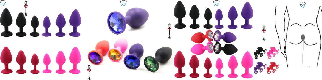 Silicone Butt Plugs - Fun Facts for Night -MOQ( 1PCS Mix & Match Styles & Colors)