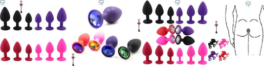 Silicone Butt Plugs - Fun Facts for Night -MOQ( 1PCS Mix & Match Styles & Colors)