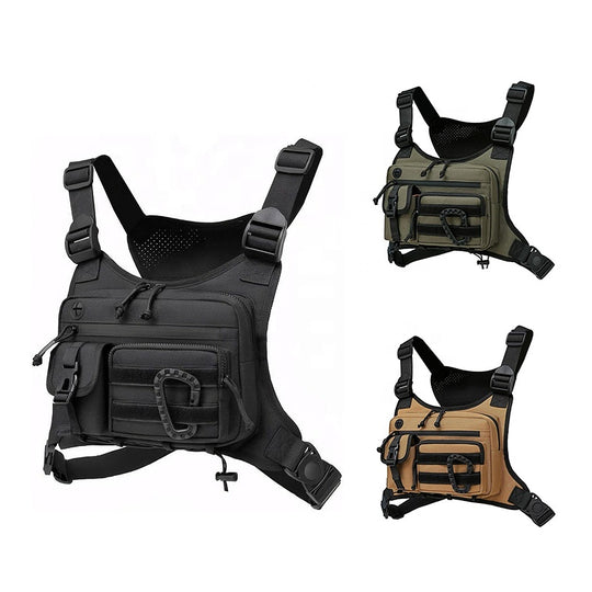 Multifunctional Adjustable Vest Waterproof Chest Bag (MOQ 10 Sets)