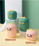 On-The-go Carry for Handle Containers Holder Pattern Scoop Spoon Cups Storage Baby Feeding Powder Newborn Food Candy Milk(Bulk 3 Sets)