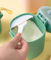 On-The-go Carry for Handle Containers Holder Pattern Scoop Spoon Cups Storage Baby Feeding Powder Newborn Food Candy Milk(10 Pack)
