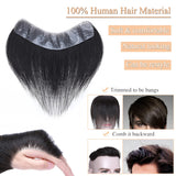 Hairpiece V-Shape Mens Topper PU Thin Skin Base Natural Hairline(Bulk 3 Sets)