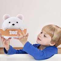 Cute Bear Night Light Girls Baby Boy Toddler Gifts Portable USB Charging Reading Sleeping Relaxing Kids Night Lamp