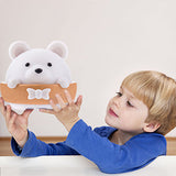 Cute Bear Night Light Girls Baby Boy Toddler Gifts Portable USB Charging Reading Sleeping Relaxing Kids Night Lamp(Bulk 3 Sets)