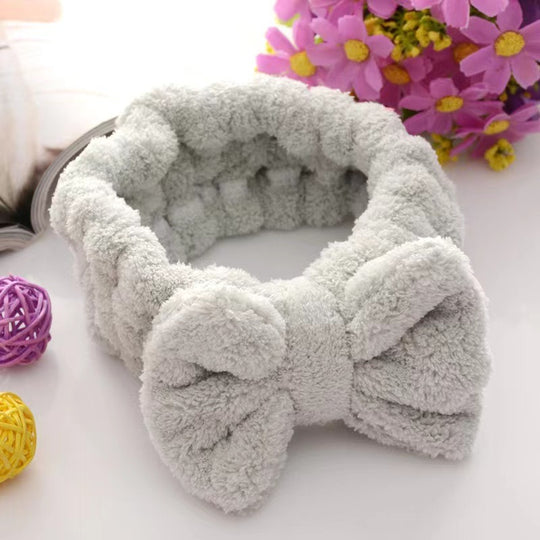 Microfiber butterfly headband make-up Spa hair band