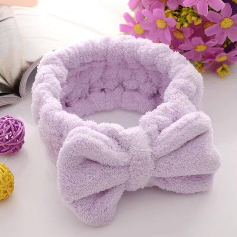 Microfiber butterfly headband make-up Spa hair band