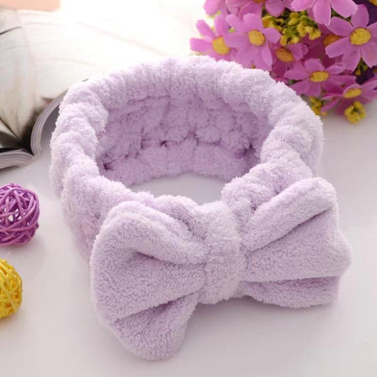 Microfiber butterfly headband make-up Spa hair band(10 Pack)