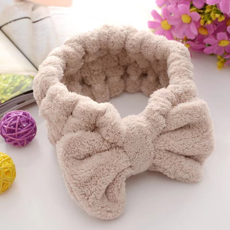 Microfiber butterfly headband make-up Spa hair band