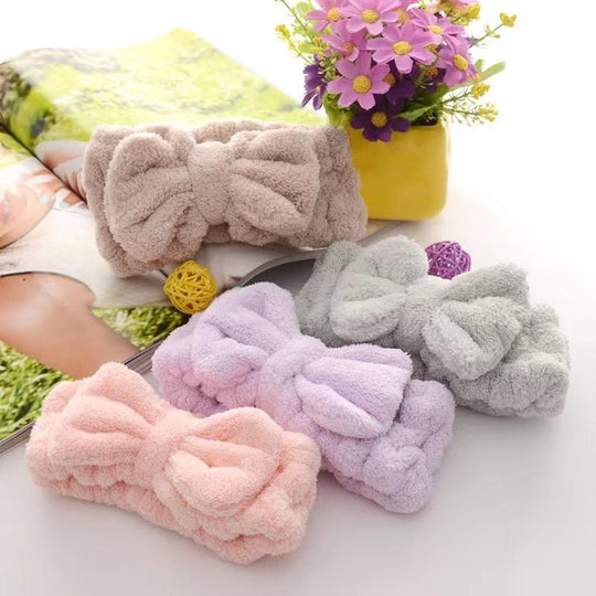 Microfiber butterfly headband make-up Spa hair band