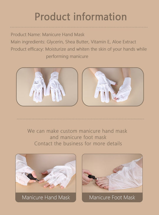 Milky skin care moisturizing Hand mask Moisture soft Nail hand mask