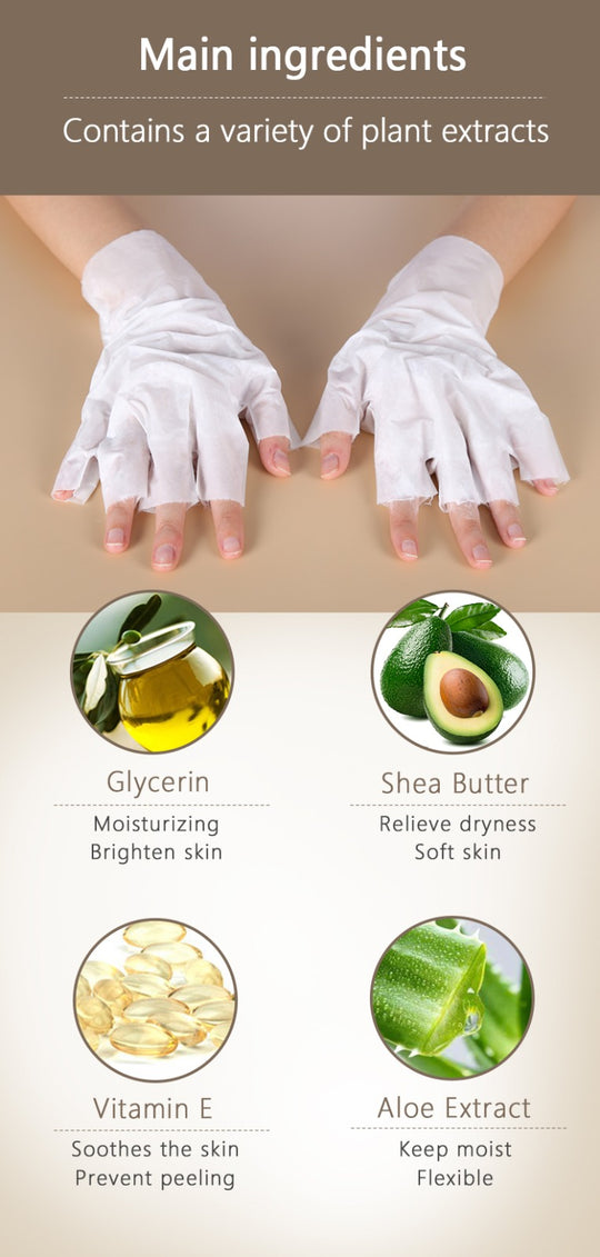 Milky skin care moisturizing Hand mask Moisture soft Nail hand mask