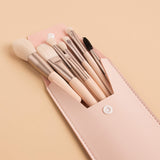 Handy Size 8 pcs Candy Color Makeup Brushes Tool Set