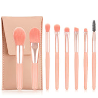 Handy Size 8 pcs Candy Color Makeup Brushes Tool Set(10 Pack)
